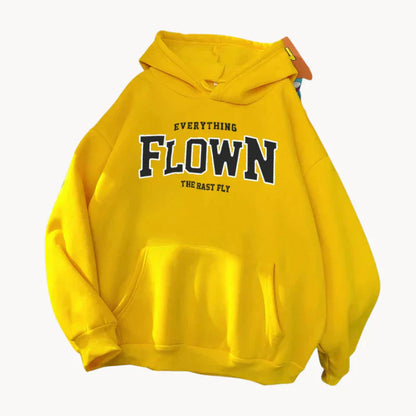 Stylischer Kapuzenpulli mit Trend-Druck für Damen