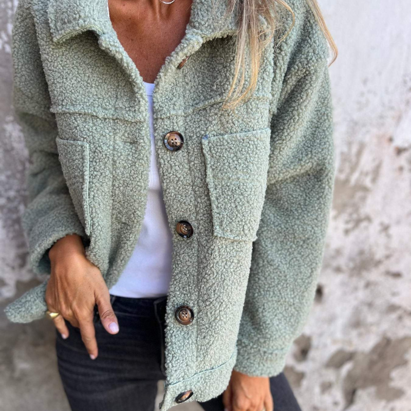 Weiche Teddyjacke Damen Warm Winter