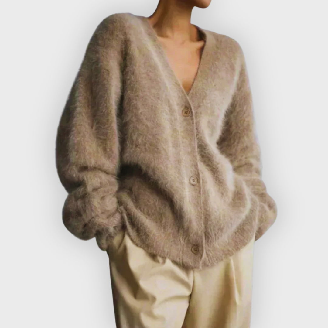 Weicher Cashmere Cardigan Damen Elegant - IdealeKleiden