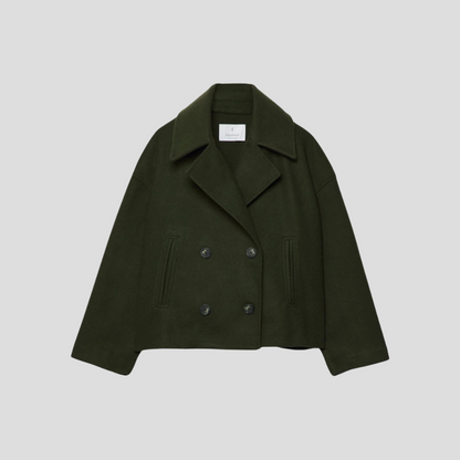 Doppelreihiger Kurzmantel Elegant Damen