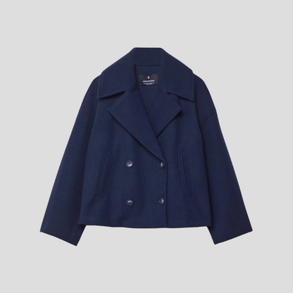 Doppelreihiger Kurzmantel Elegant Damen