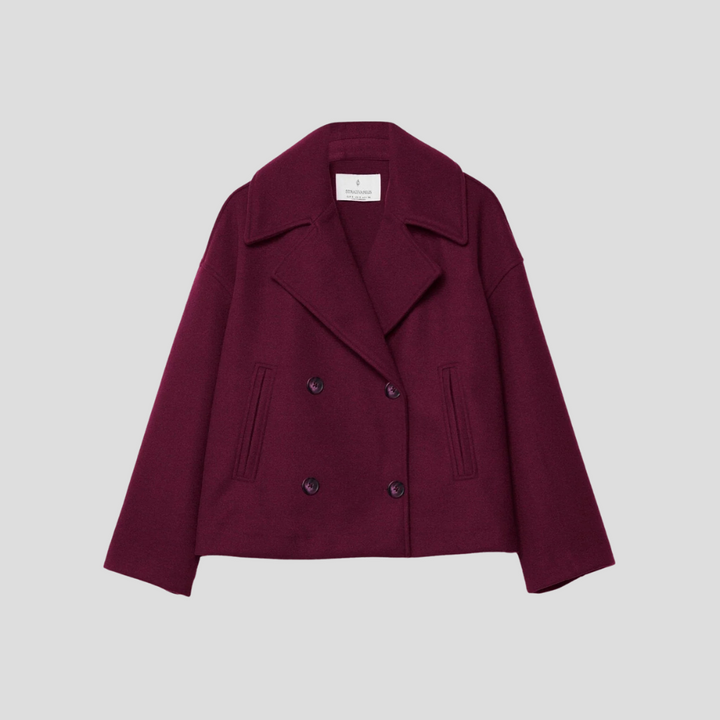 Doppelreihiger Kurzmantel Elegant Damen