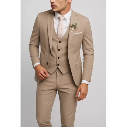 Herren Anzug 3-teilig Slim Fit