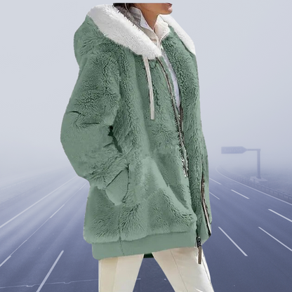 Übergroße Teddyjacke Warm Oversized