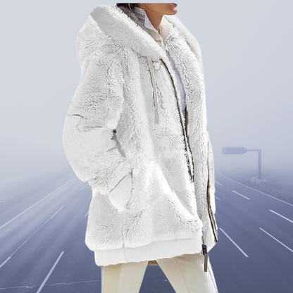 Übergroße Teddyjacke Warm Oversized