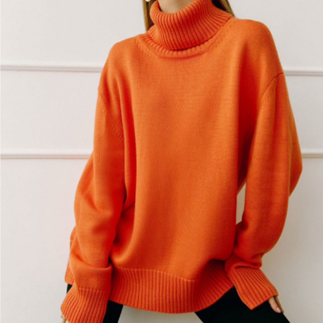 Eleganter Rollkragenpullover Premium Qualität - IdealeKleiden