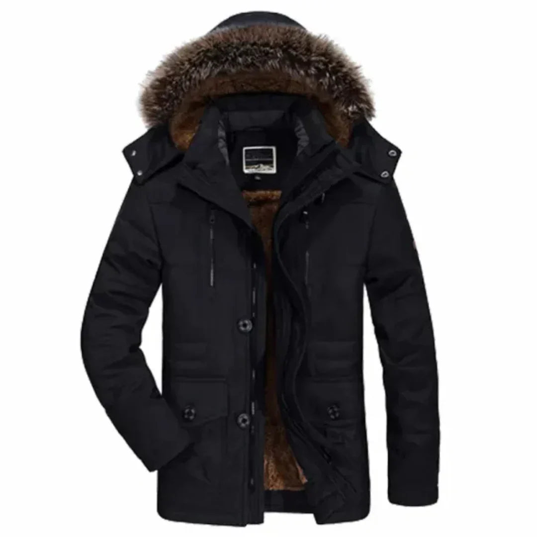 Herren Winterjacke Wetterfest Kapuze Isoliert