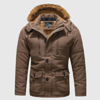 Herren Winterjacke Wetterfest Kapuze Isoliert