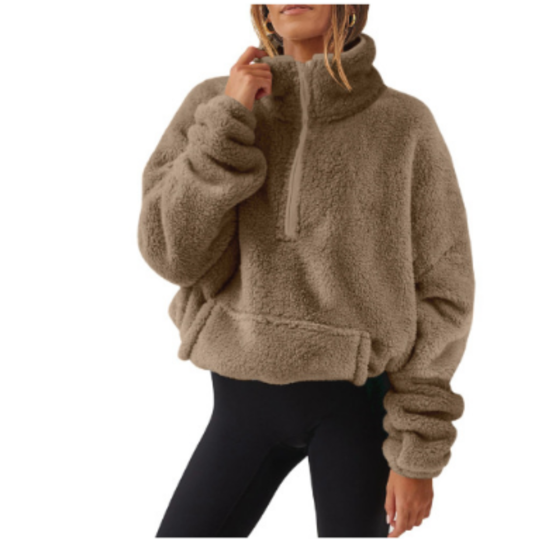 Weiche Pullover für Frauen Teddylook