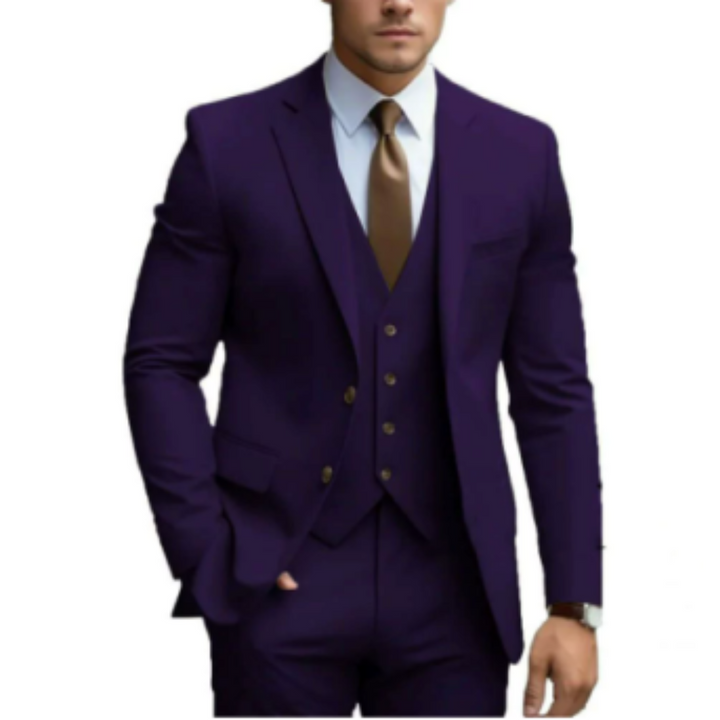 Herren Anzug 3-teilig Elegant Zweiknopf