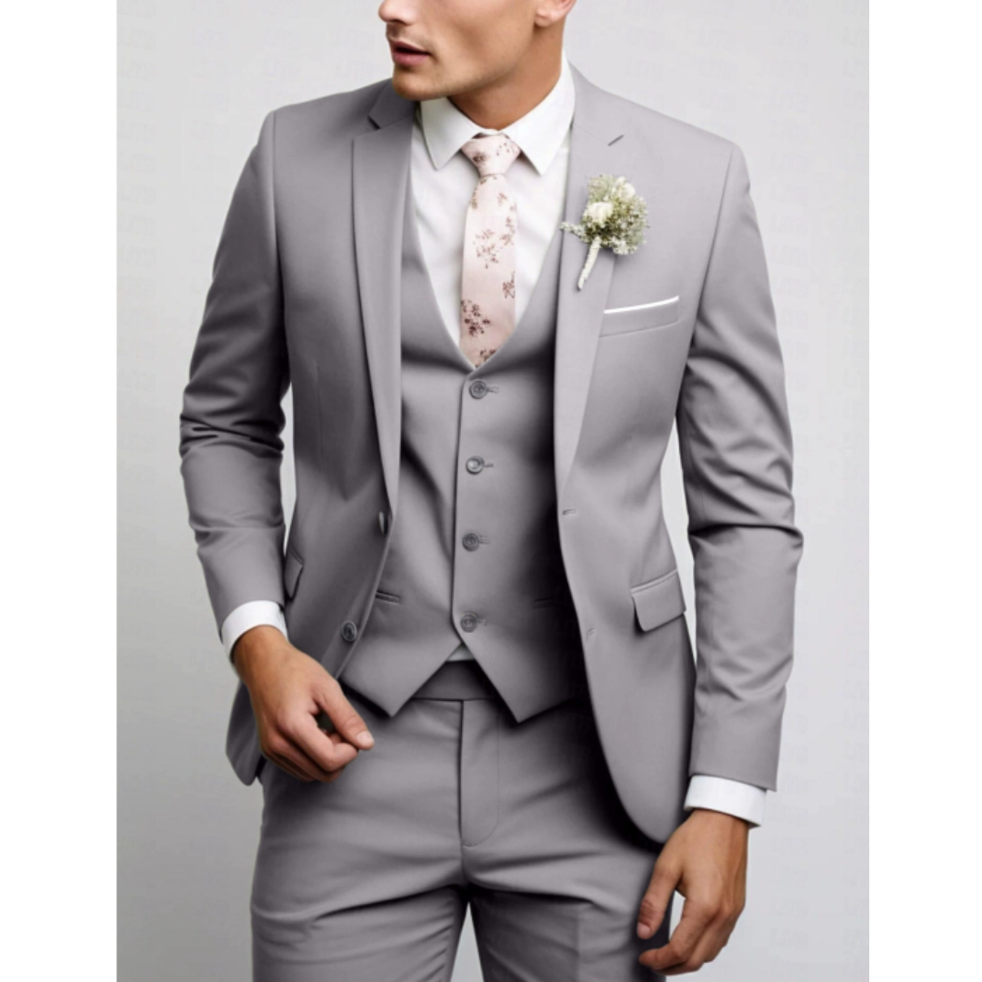 Herren Anzug 3-teilig Slim Fit