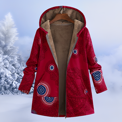 Winterjacke Muster Trendy Damen
