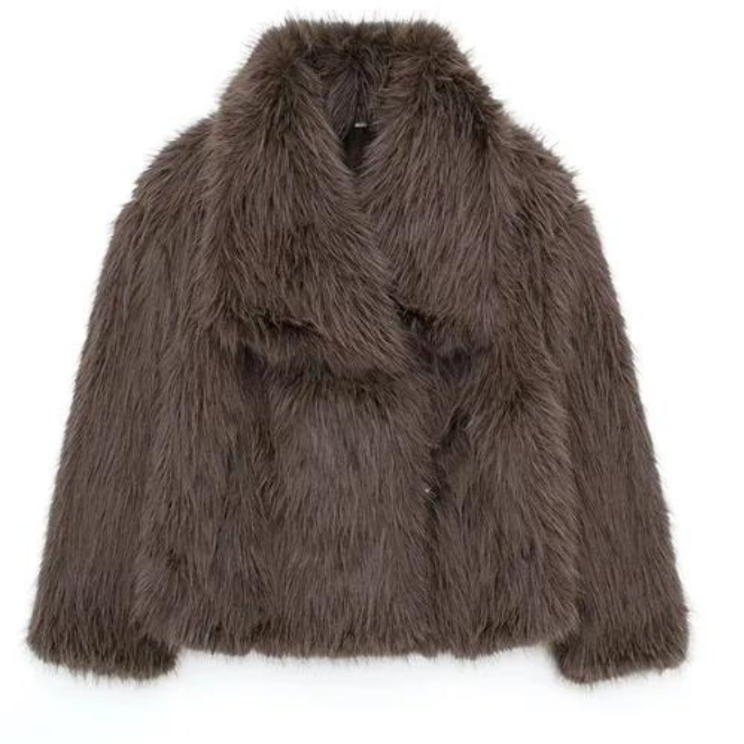 Weicher Damenmantel Elegant Schwarz