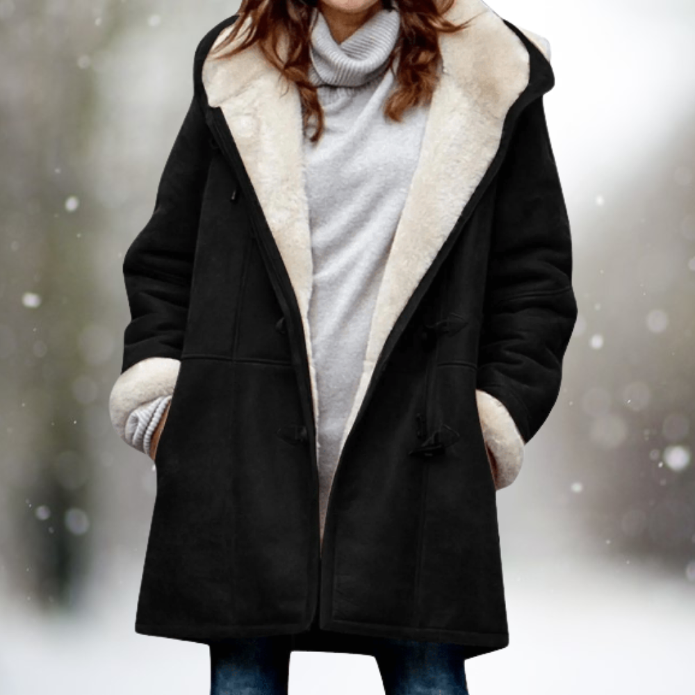 Stylische Damenjacke Wildleder Optik