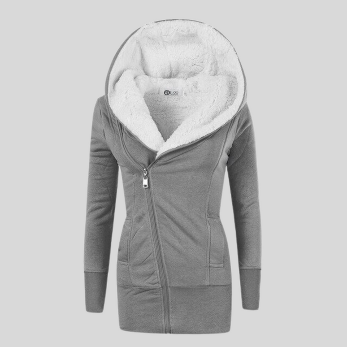 Winterjacke Damen Kapuze Schnellverschluss