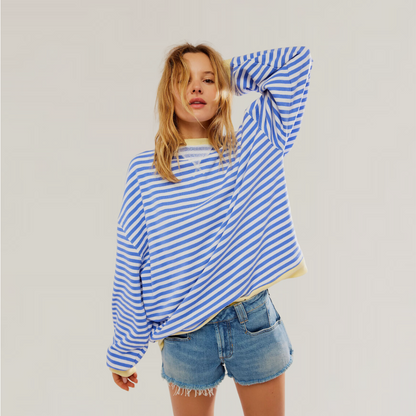 Weiches Kaschmir-Pullover mit Rippstrick