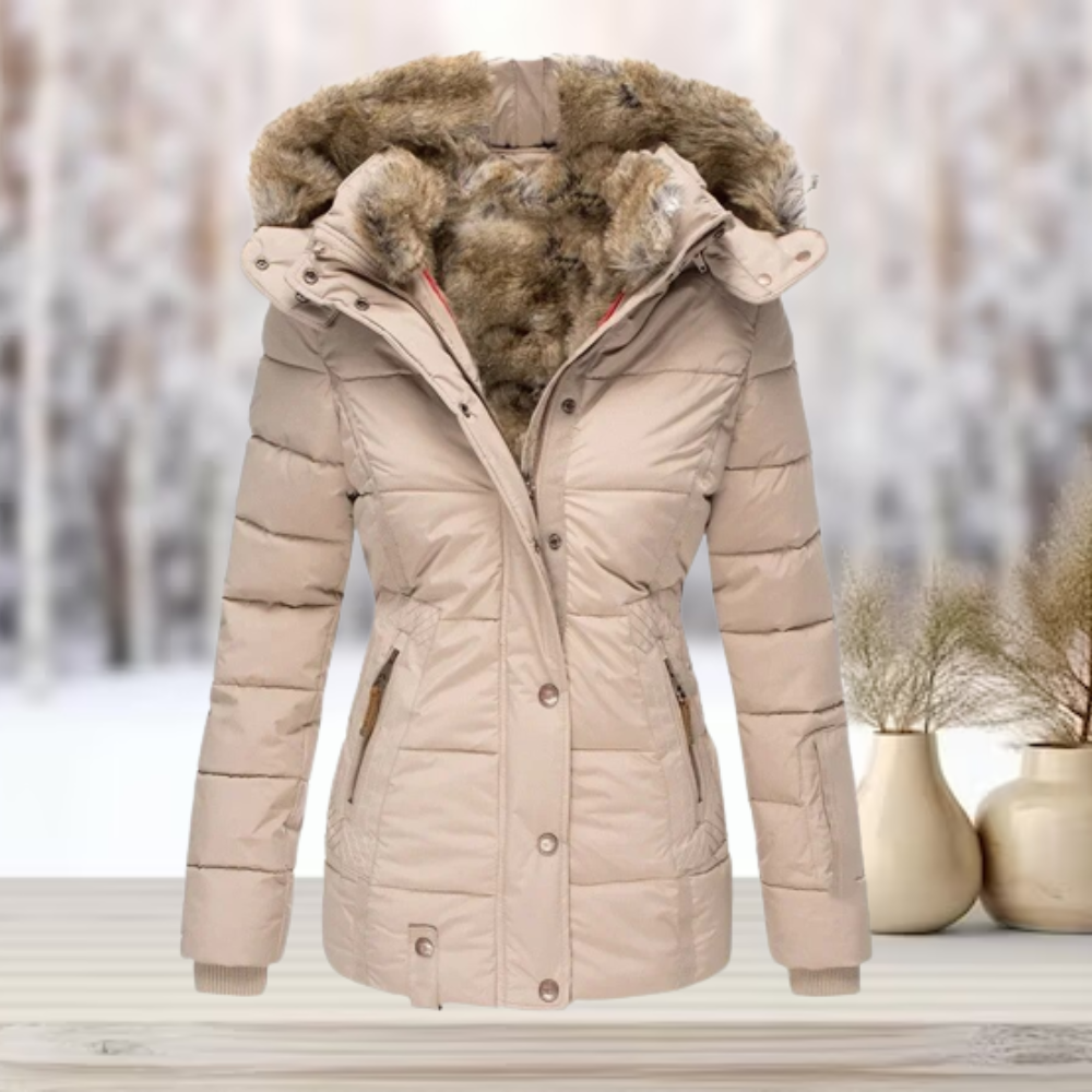 Warme Winterjacke Damen - Wasserabweisende Daunenparka