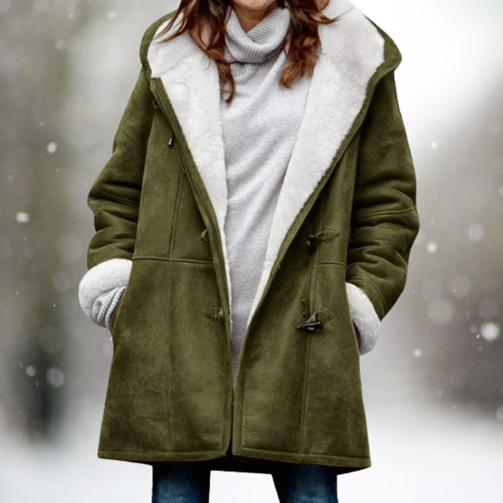 Stylische Damenjacke Wildleder Optik