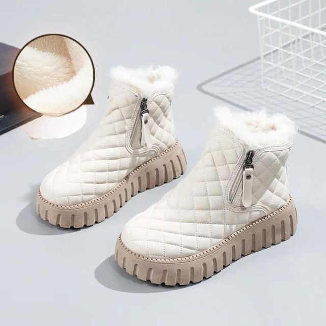 Warme Winterstiefel Dicksohle Gesteppt