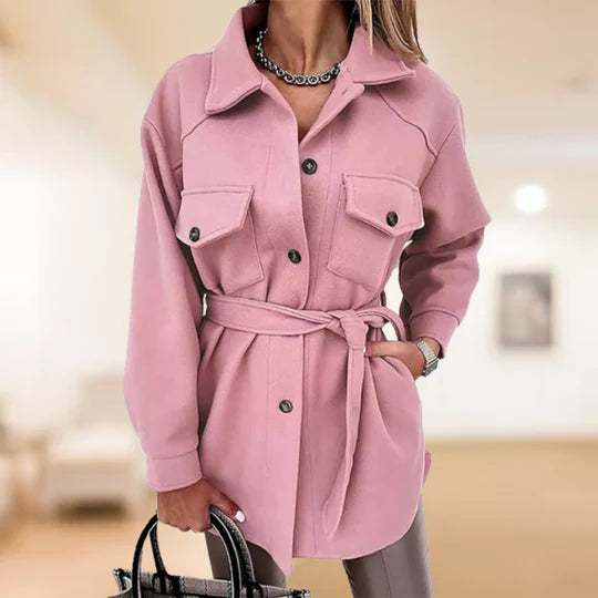 Almaro Damen Trenchcoat Warm Versteppt - IdealeKleiden