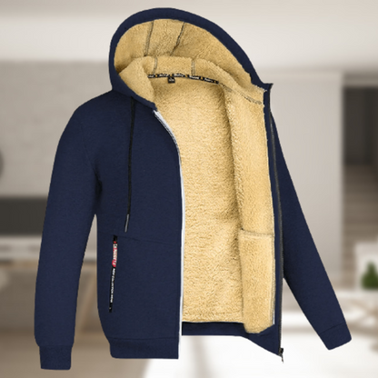 Praktische Herrenjacke Mit Kapuze Freizeit