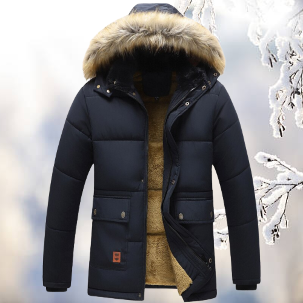 Praktische Damenparka Warme Winterjacke - IdealeKleiden