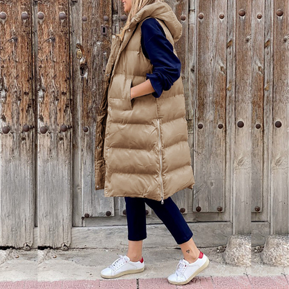 Ärmellose Winterjacke Damen