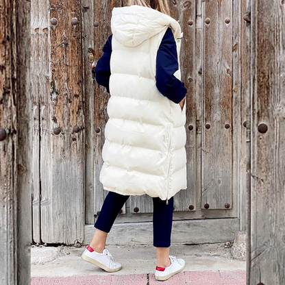 Ärmellose Winterjacke Damen - IdealeKleiden