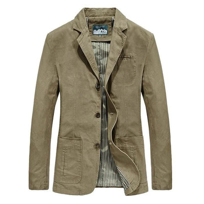 Herren Blazer Jacke Modern 3-Knopf Stil