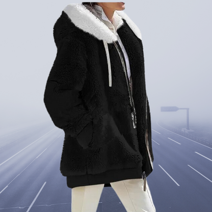 Übergroße Teddyjacke Warm Oversized