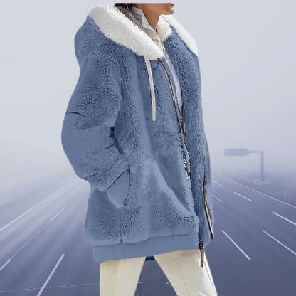 Übergroße Teddyjacke Warm Oversized