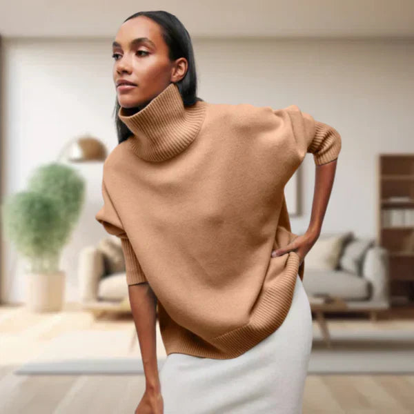 Eleganter Damen Rollkragen Pullover