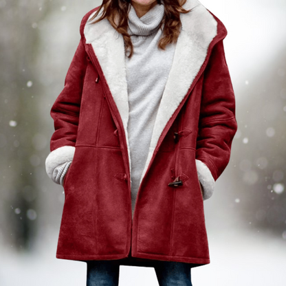 Stylische Damenjacke Wildleder Optik
