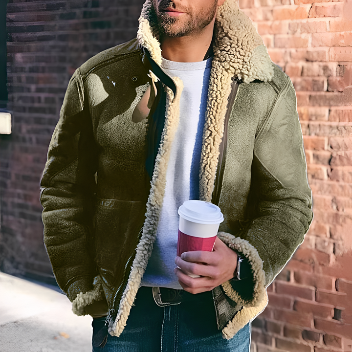 Herren Jacke Modern Breit Revers
