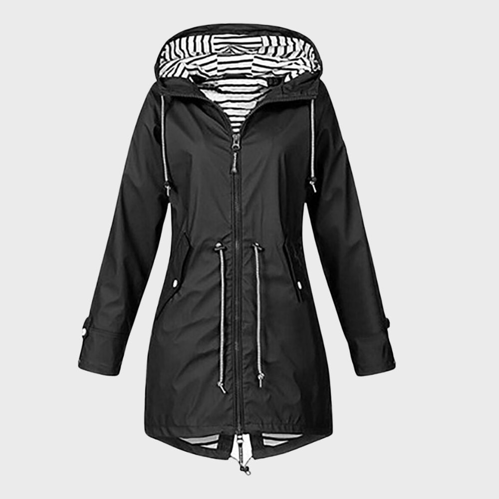 Lange Regenjacke Damen Waterproof