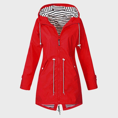 Lange Regenjacke Damen Waterproof