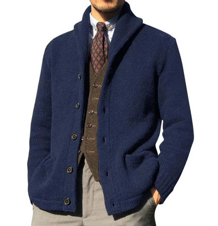 Herren Steppjacke Klassisches Design Knöpfe