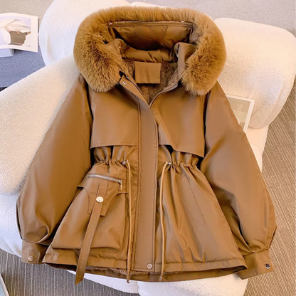 Stilvolle Damenwinterjacke Modern