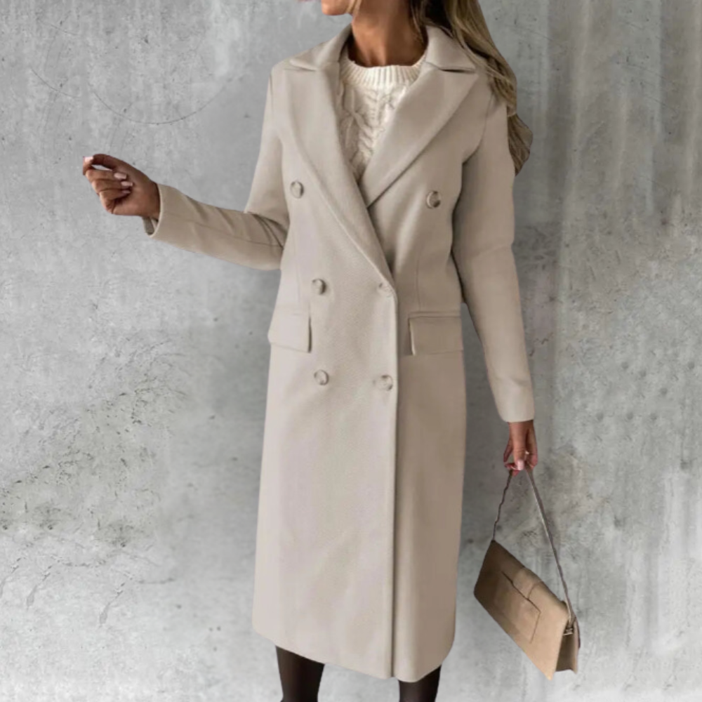 Eleganter Damen Trenchcoat Klassisch Moderner Stil