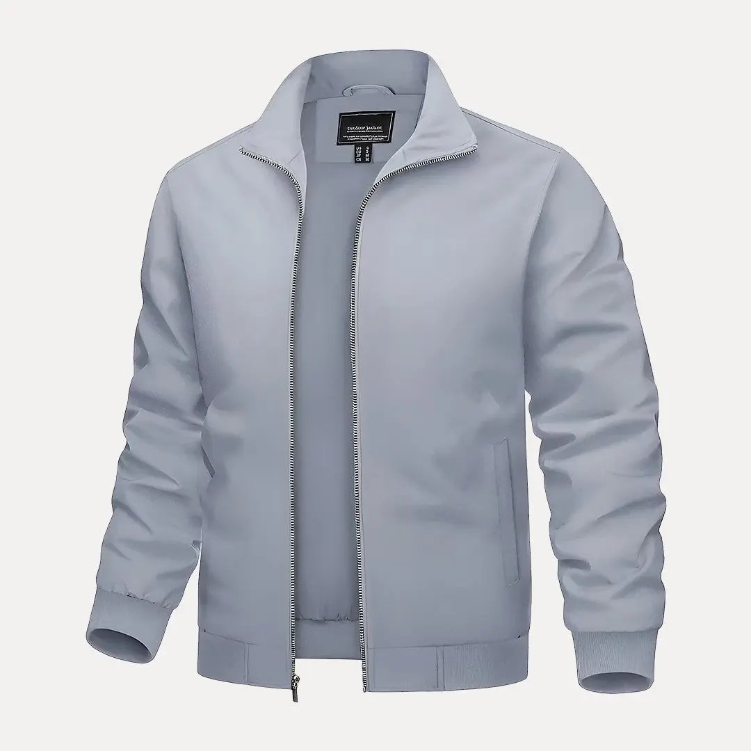 Stylische Bomberjacke Mit Stehkragen