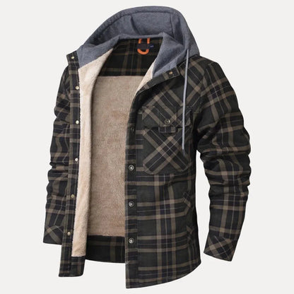 Warm gefütterte Karo Steppjacke Damen