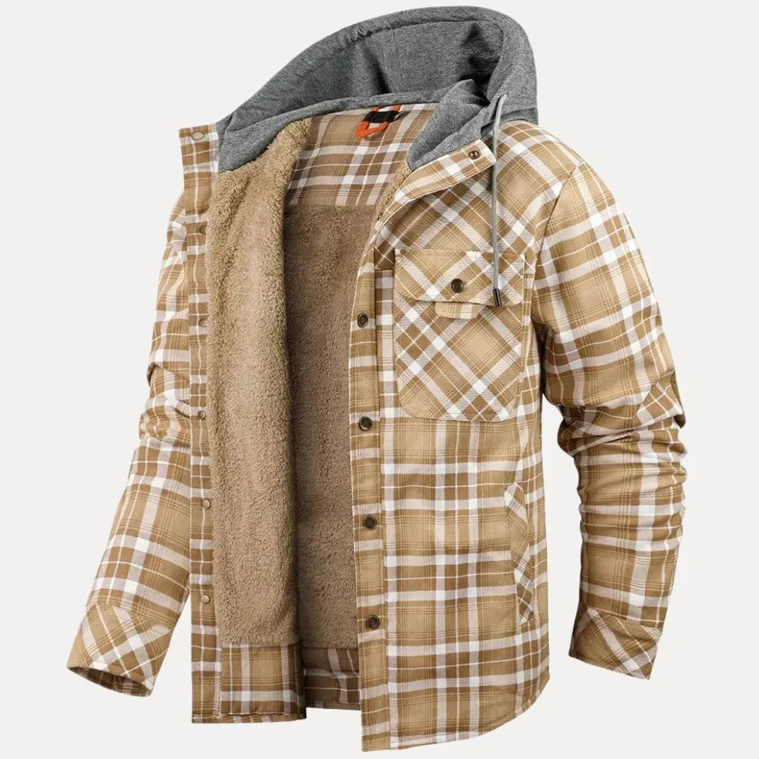 Warm gefütterte Karo Steppjacke Damen