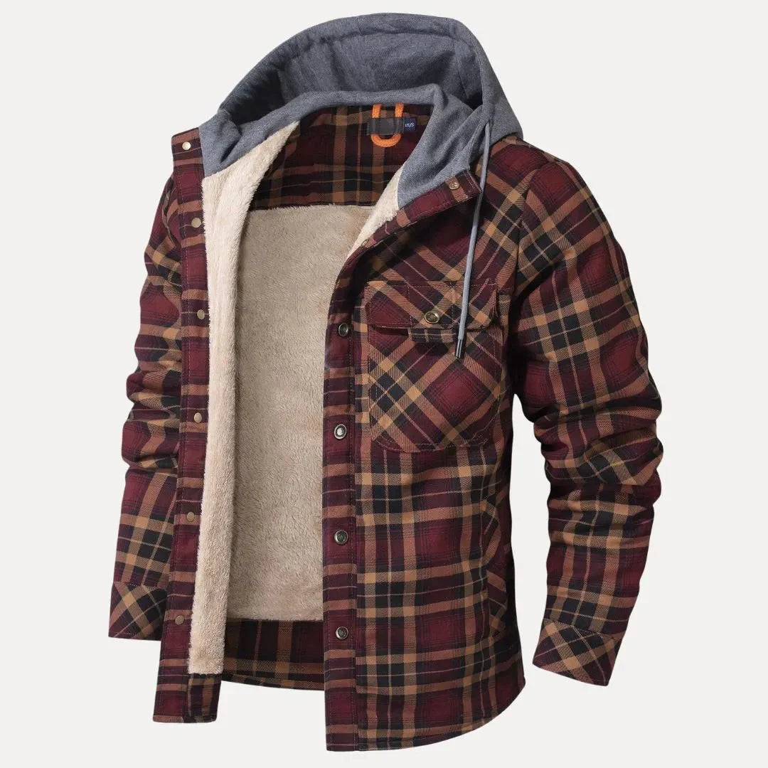 Warm gefütterte Karo Steppjacke Damen
