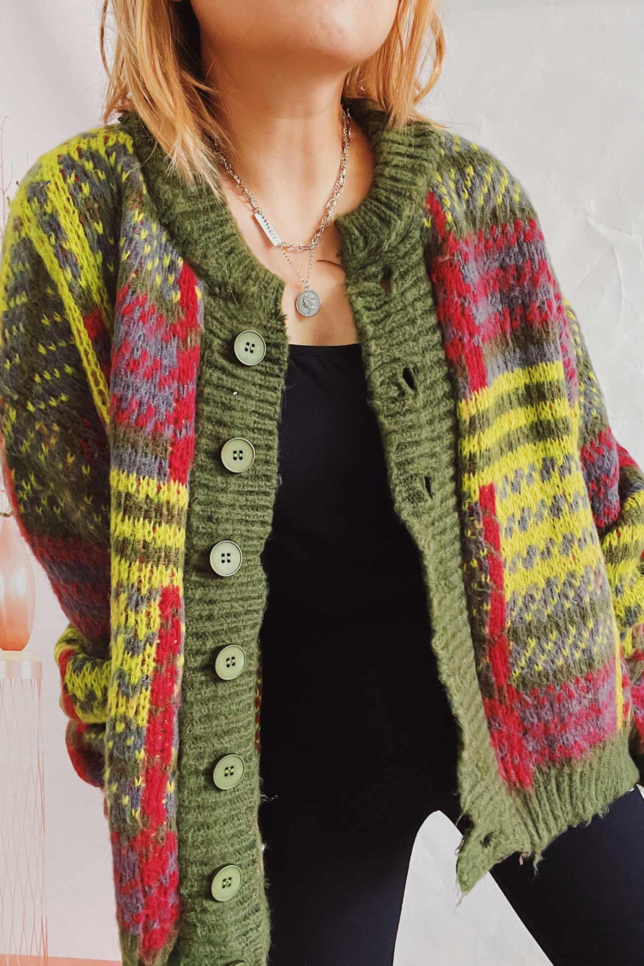 Stilvolle Strickjacke Frauen Elegant