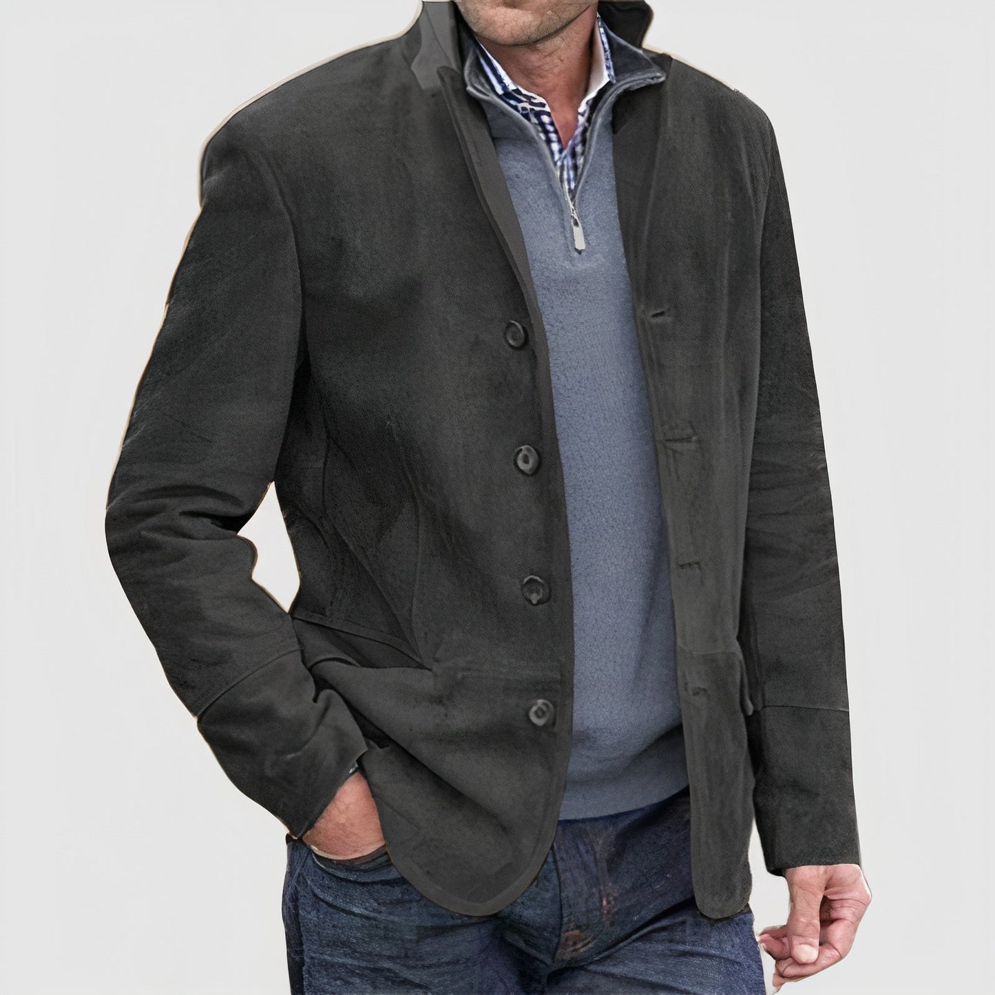 Herren Steppjacke Umlegekragen Modern Casual