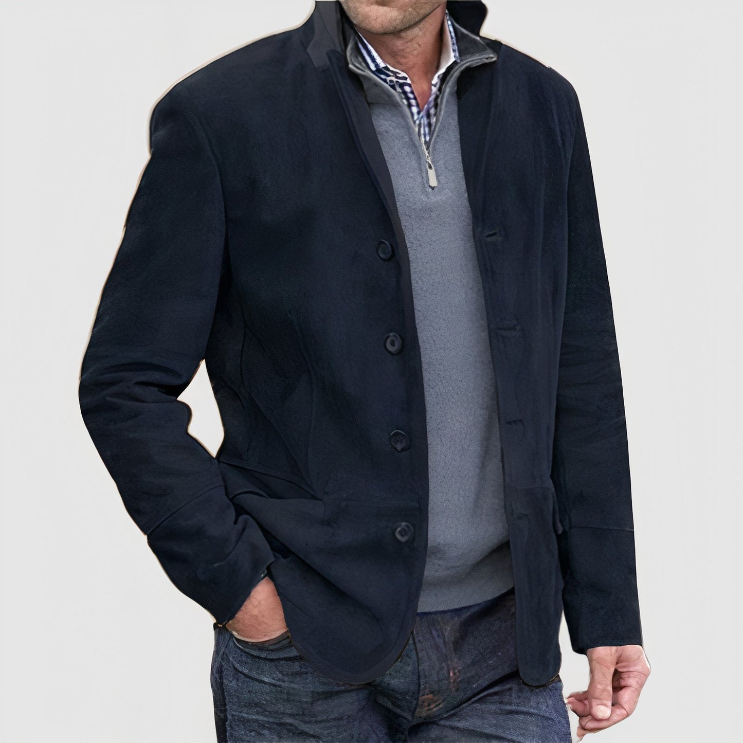 Herren Steppjacke Umlegekragen Modern Casual