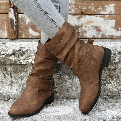 Stilvolle Kniehohe Stiefel Retro-Look
