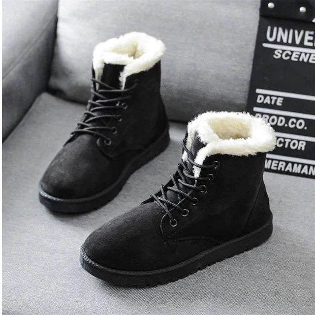 Warmes Winterstiefel Paar für Frauen und Männer