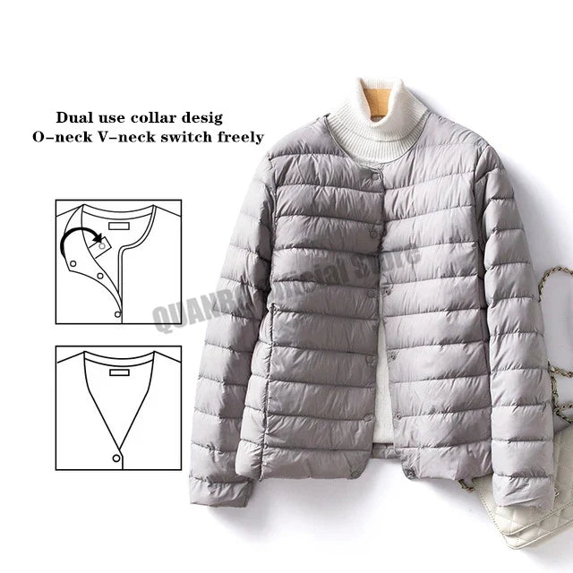 Kuschelige Damenwinterjacke Warm