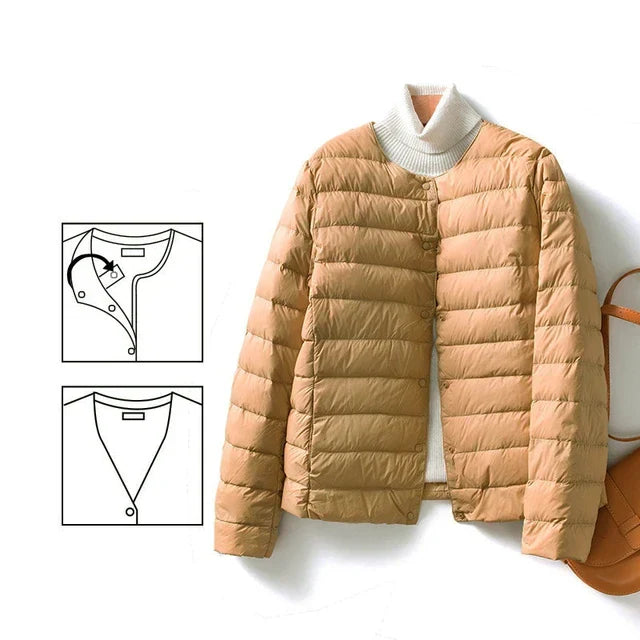 Kuschelige Damenwinterjacke Warm